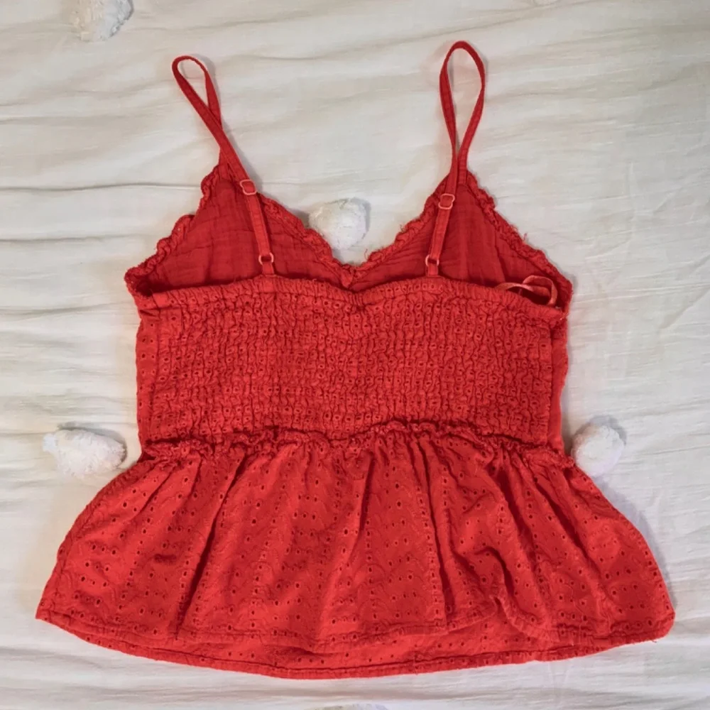 NWOT Orange-red eyelet tank top (Marshall’s) - Picture 2 of 4